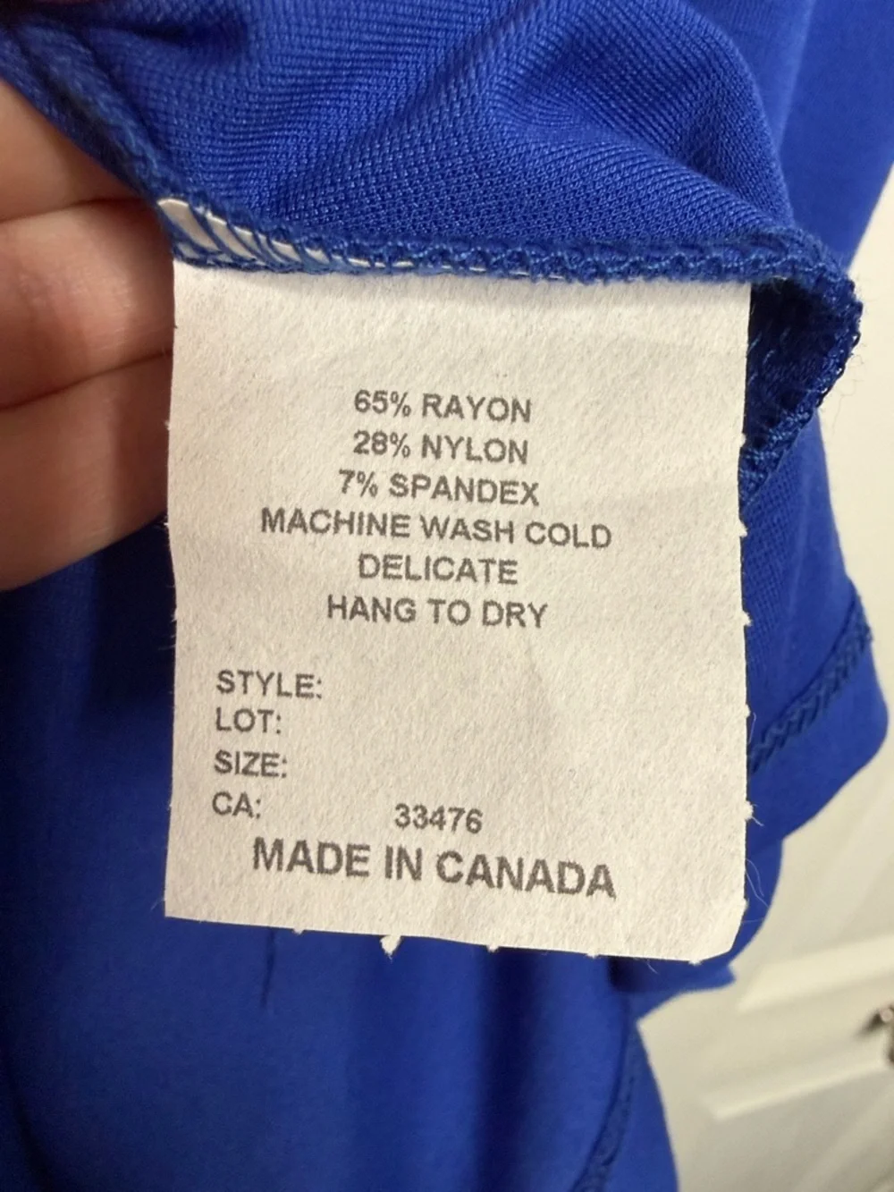 🇨🇦 Palette Ewa Blue A- line swing dress with pockets - Picture 7 of 10